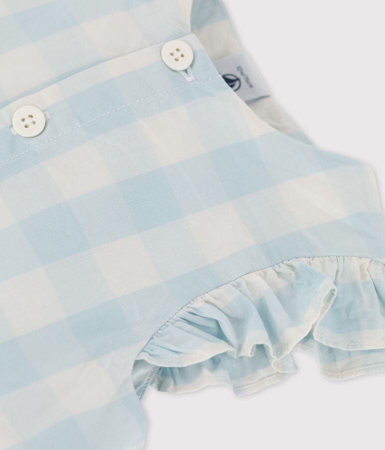 Babies' Gingham Poplin Dress BOLDAIR/white