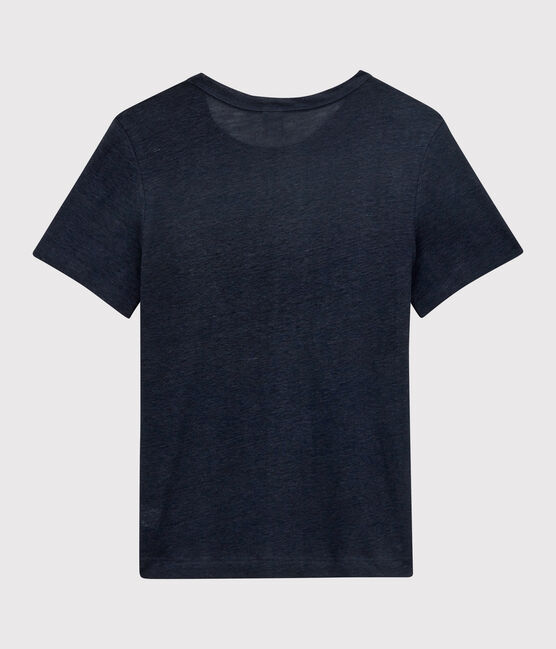 Women's Iconic Linen T-Shirt SMOKING blue