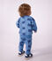 Babies' sweatshirt and trousers set in animal-themed printed cotton blue/multicolor