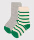 Babies' Stripy Cotton Socks - 2-Pack