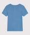 Women's Iconic plain cotton T-shirt ALASKA blue