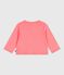 Babies' plain cotton cardigan pink