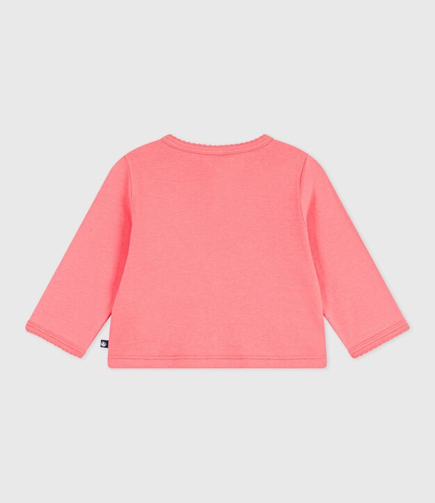 Babies' plain cotton cardigan FLAMAND