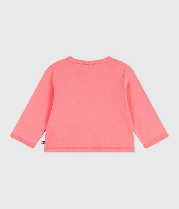 Babies' plain cotton cardigan FLAMAND