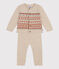 Babies' Patterned Knit Outfit MONTELIMAR beige/MULTICO white