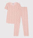 Girls' Short-Sleeved Cotton Pyjamas