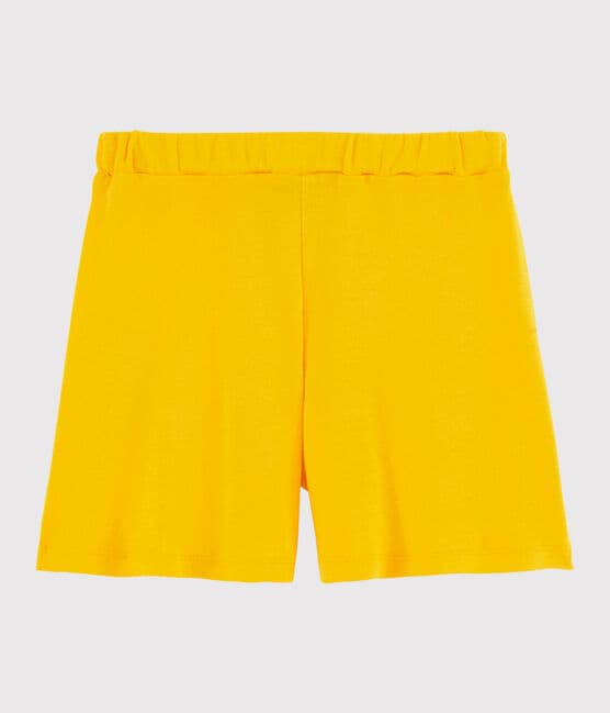 Girl's Cotton Shorts JAUNE yellow