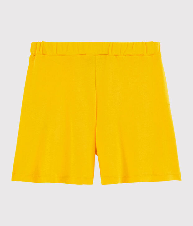 Girl's Cotton Shorts yellow