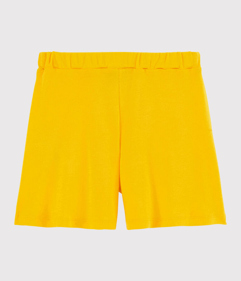 Girl's Cotton Shorts yellow