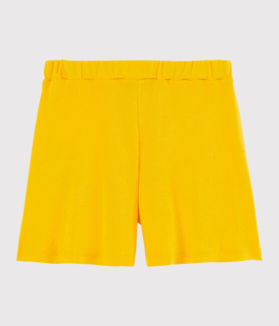 Girl's Cotton Shorts JAUNE yellow