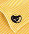 Children's stripy terry poncho NECTAR yellow/AVALANCHE