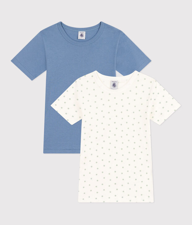 Children's Short-Sleeved Cotton Star T-shirts - 2-Pack multicolor