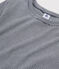 Women's Iconic Round-Neck Striped Cotton T-Shirt SMOKING blue/MARSHMALLOW white