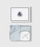 Babies' 2-piece velour gift set, the body embroidered with a bear CO2