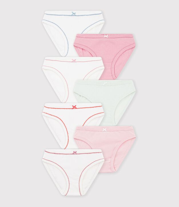 Pack of children's plain cotton pants multicolor