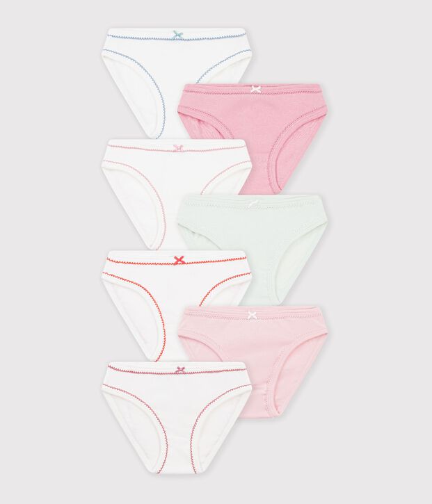 Pack of children's plain cotton pants multicolor