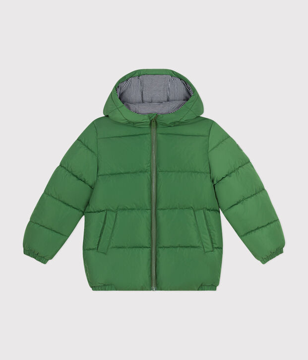 Children's unisex puffer jacket green