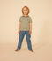 Boys' Stripy Lightweight Jersey T-shirt CROCO green/AVALANCHE