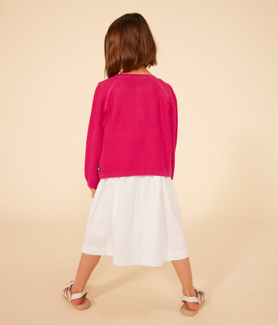 Girls' Cotton Cardigan DELHI pink