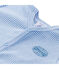 Baby boy's milleraies stripe footless sleeper ALASKA blue/ECUME white