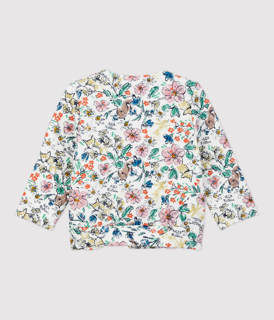 Babies' Quilted Cardigan MARSHMALLOW white/MULTICO white