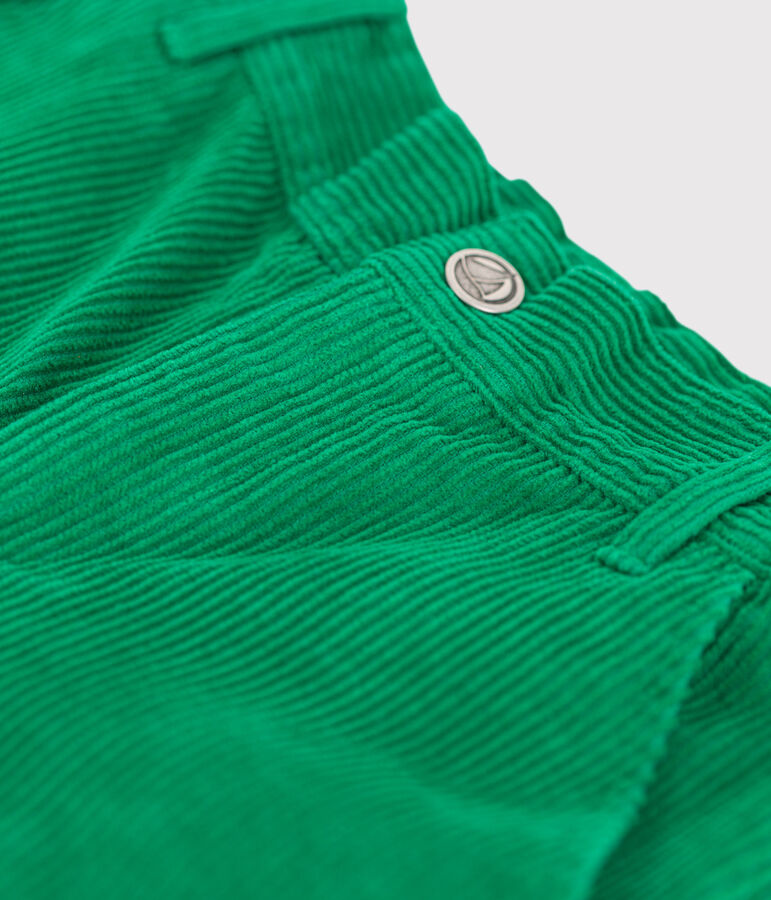 Girls' Corduroy Trousers MATCHA