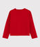 Girls' Tube Knit Cardigan TERKUIT red