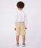 Boys' Cotton Canvas Bermuda Shorts FACILE beige