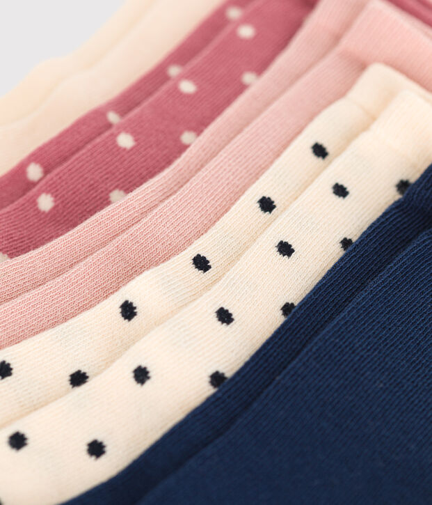 Children's spotty cotton socks - 5-pack multicolor