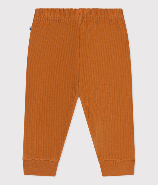 Babies' Velour Trousers ECUREUIL brown