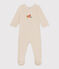 Babies' Velour Gondola Pyjamas MONTELIMAR CHINE beige