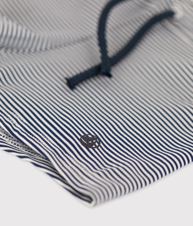 Babies' Recycled Fabric Swim Shorts blue/white