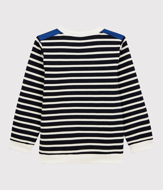 Boys' Jersey Sweatshirt SMOKING blue/MARSHMALLOW white