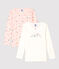 Girls' Princess Print Long-Sleeved Cotton T-Shirts - 2-Pack variante 1