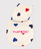 Girls' Heart Patterned Cotton Short Pyjamas AVALANCHE white/MULTICO