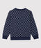 Girls' Fleece Sweatshirt SMOKING blue/MARSHMALLOW white