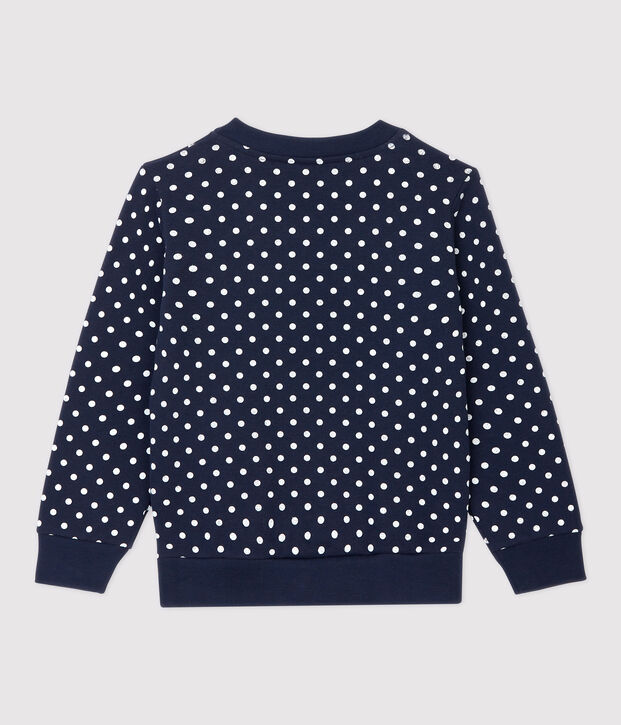 Girls' Fleece Sweatshirt blue/white