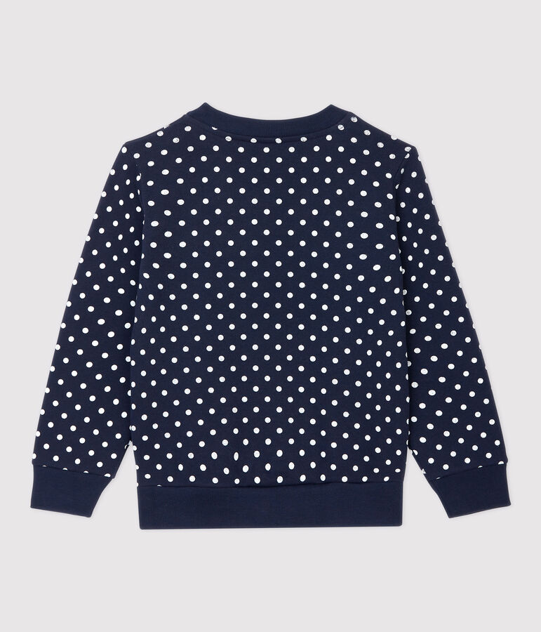 Girls' Fleece Sweatshirt blue/white