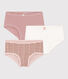 Girls' Flower Cotton Briefs - 3-Pack