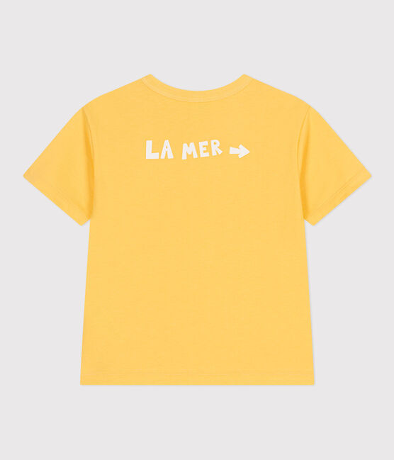 Children's short-sleeved printed cotton T-shirt ORGE yellow