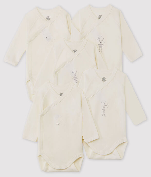 Newborn Babies' Long-Sleeved Bodysuit - 5-Piece Set multicolor