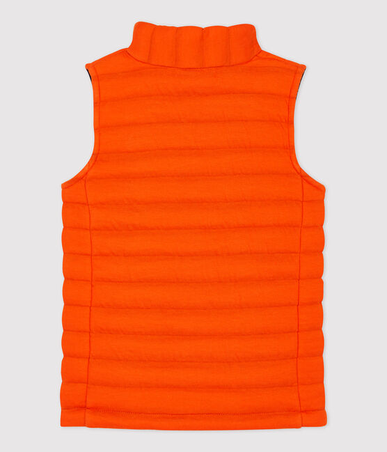 Unisex Children's Quilted Tube Knit Jacket CAROTTE orange
