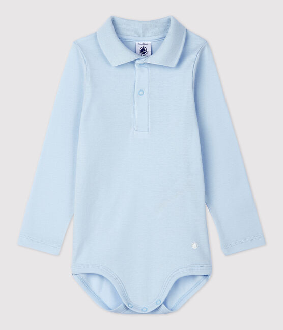 Babies' Cotton Bodysuit FRAICHEUR blue
