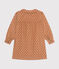Girls' long-sleeved dress in floral velvet SIENNA /MULTICO