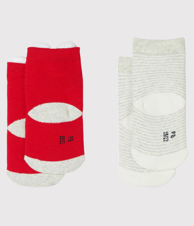 Unisex Babies' Socks - 2-Piece Set red
