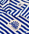Boys' Short-Sleeved Brushed Terry Towelling Polo Shirt SURF blue/AVALANCHE