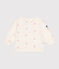 Babies' vintage boat printed cotton sweatshirt MILK red/POMPEI