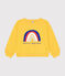  Girls' Lightweight Fleece Sweatshirt NECTAR yellow