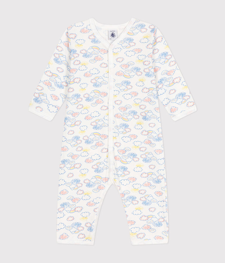 Babies' Footless Cotton Pyjamas white/multicolor