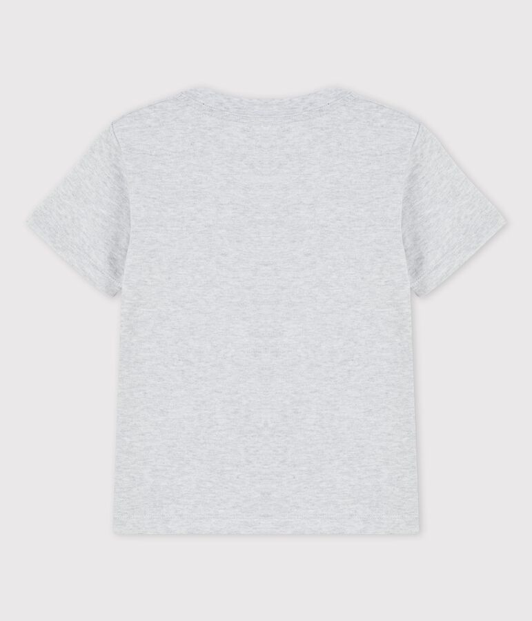 Boys' Short-Sleeved Cotton T-Shirt grey